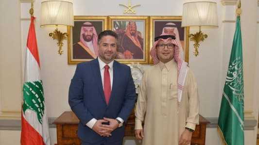 وليد بخاري استقبل أمين سلام