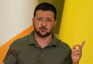 الرئيس الأوكراني فولوديمير زيلينسكي