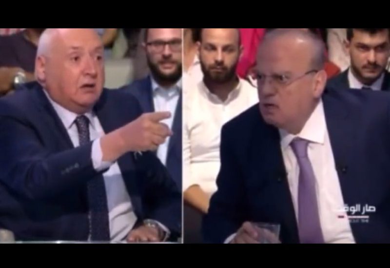 الوزير السابق وئام وهاب والصحافي سيمون أبو فاضل