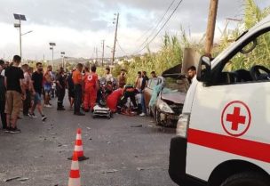 حادث سير على الطريق البحرية في كفرعبيدا