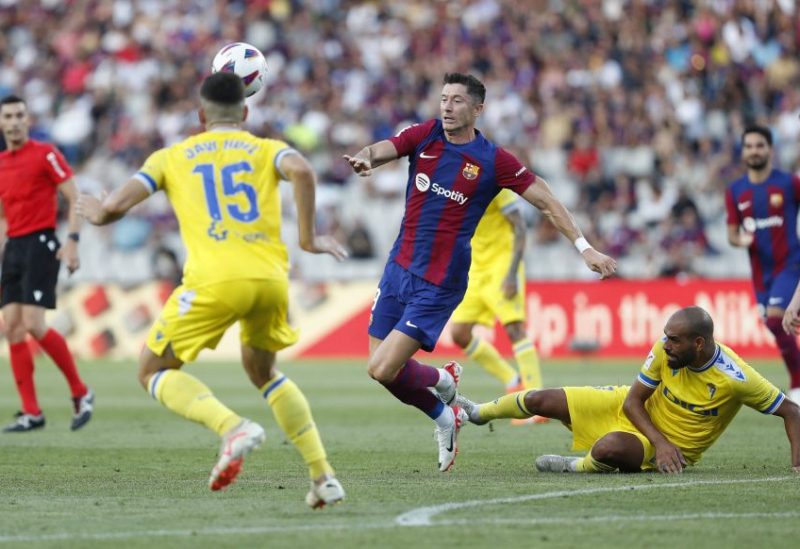 من مباراة برشلونة وقادش