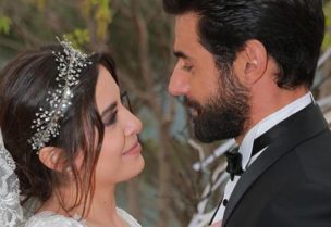 مشهد لسارة أبي كنعان ووسام فارس من مسلسل "بالقلب"