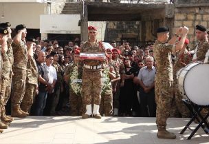 تشييع النقيب الطيار جوزيف حنا