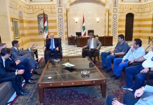 ميقاتي مع وفد من "توتال" في السراي