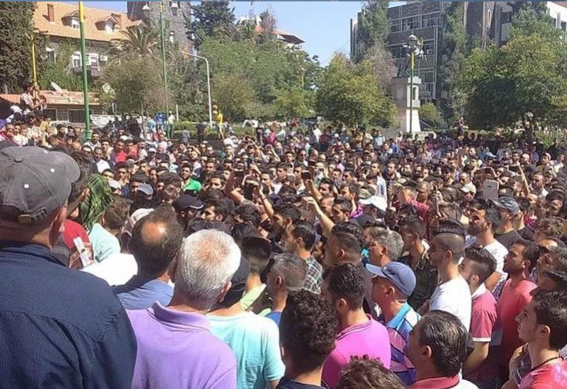 احتجاجات شعبية لأهالي السويداء