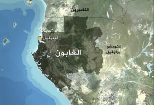خريطة الغابون