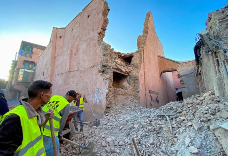 من زلزال المغرب (رويترز)
