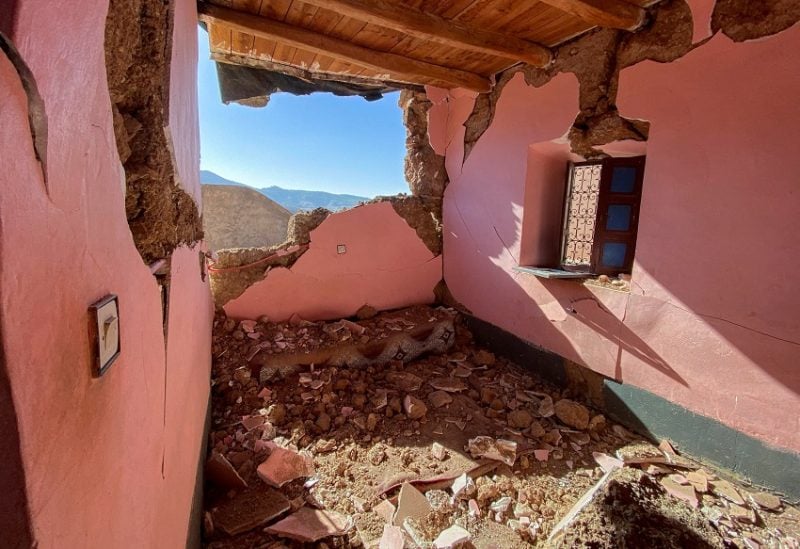 آثار الدمار جراء الزلزال في المغرب