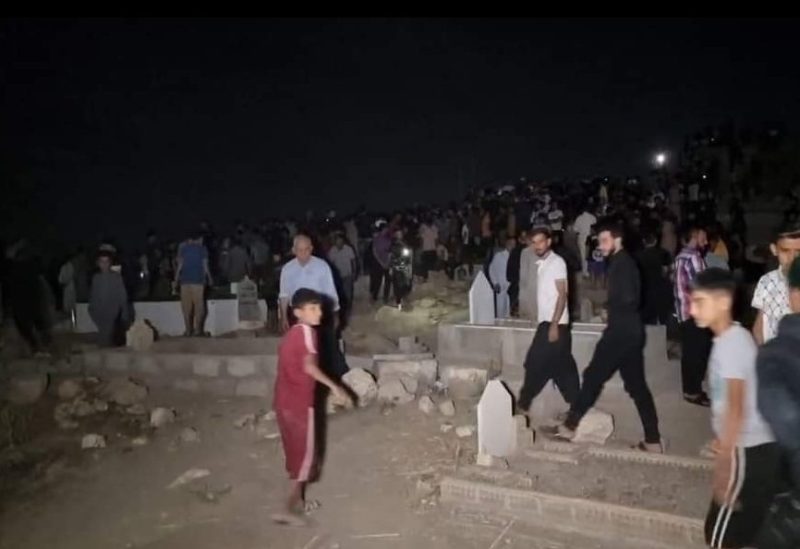 من جانب القبر في بلدة فايدة في العراق