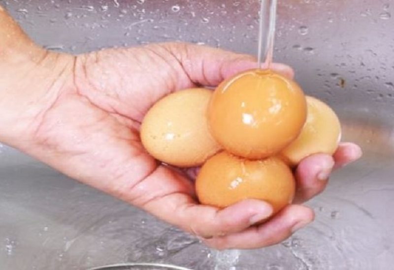 غسل البيض