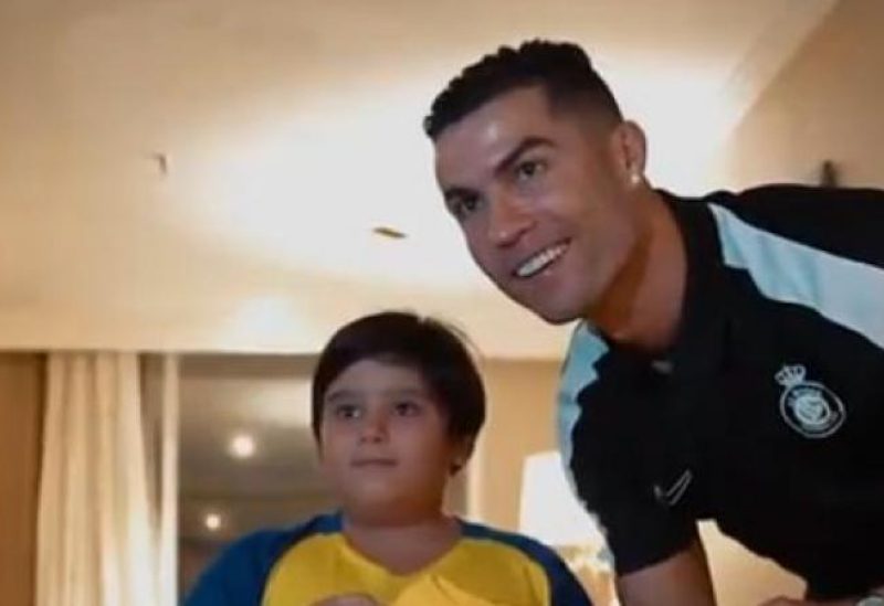 رونالدو والطفل الإيراني