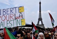 مظاهرة مؤيدة للفلسطينيين في باريس