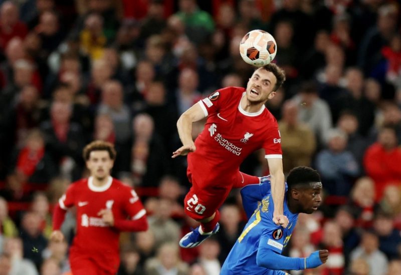 من مباراة ليفربول ويونيون سان جيلواز البلجيكي