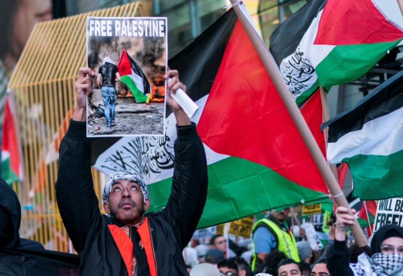 تظاهرة في نيويورك دعماً لفلسطين وغزة