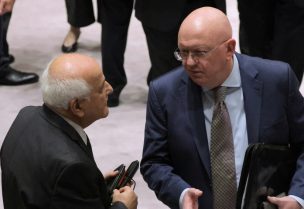 مندوبا فلسطين وروسيا إلى مجلس الأمن