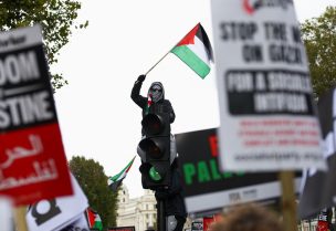 تظاهرة في لندن دعماً لغزة