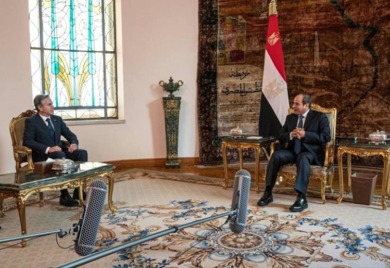 الرئيس المصري عبد الفتاح السيسي ووزير الخارجية الأمريكي أنتوني بلينكن
