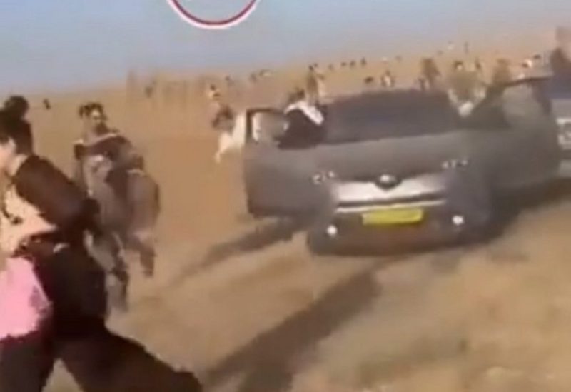 صورة من الفيديو- أثناء هروب جماعي بعد هجوم حركة حماس
