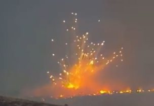 قصف "عنيف" يطال بلدة بارون جنوب لبنان