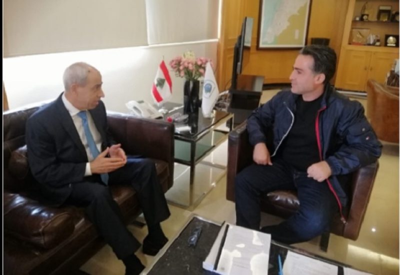 حمية تناول مع اللواء خير ملفات التعاون بين الوزارة والهيئة العليا للإغاثة
