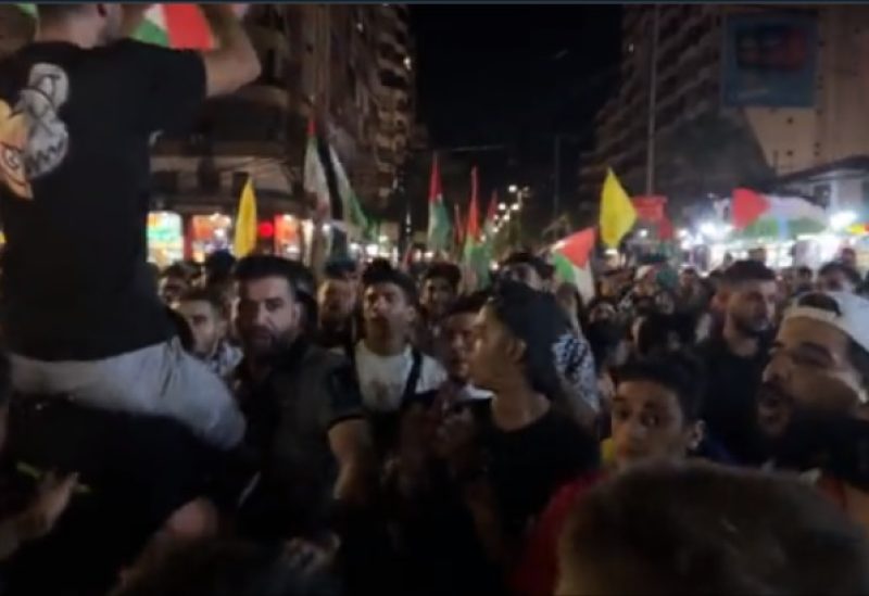 مظاهرات في شوارع بيروت تنديدًا بمجزرة مستشفى المعمداني في غزة