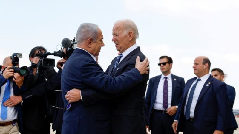 الرئيس الأميركي جو بايدن ورئيس الوزراء الإسرائيلي نتنياهو