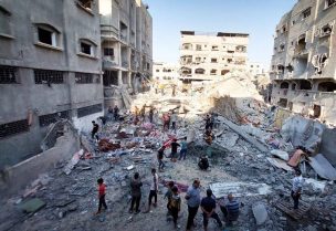 آثار الدمار في غزة