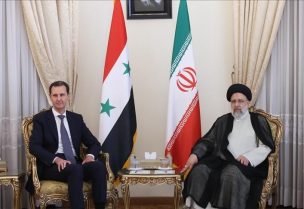 الرئيس الإيراني إبراهيم رئيسي ونظيره السوري بشار الأسد - أرشيفية