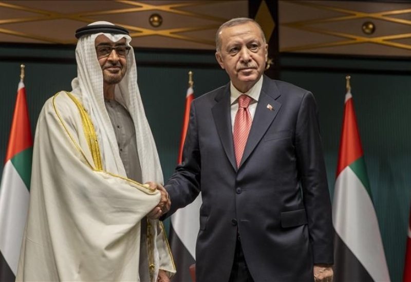الرئيس التركي رجب طيب أردوغان ونظيره الإماراتي محمد بن زايد