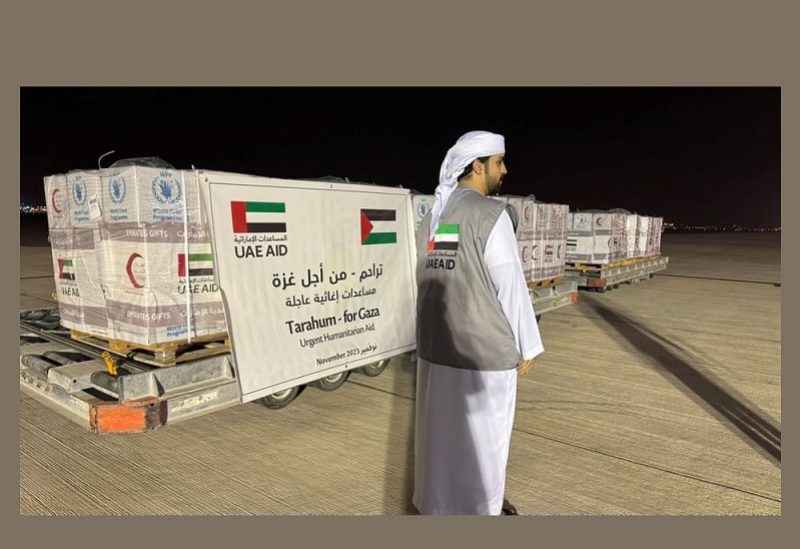 مساعدات إغاثية من الإمارات لدعم غزة