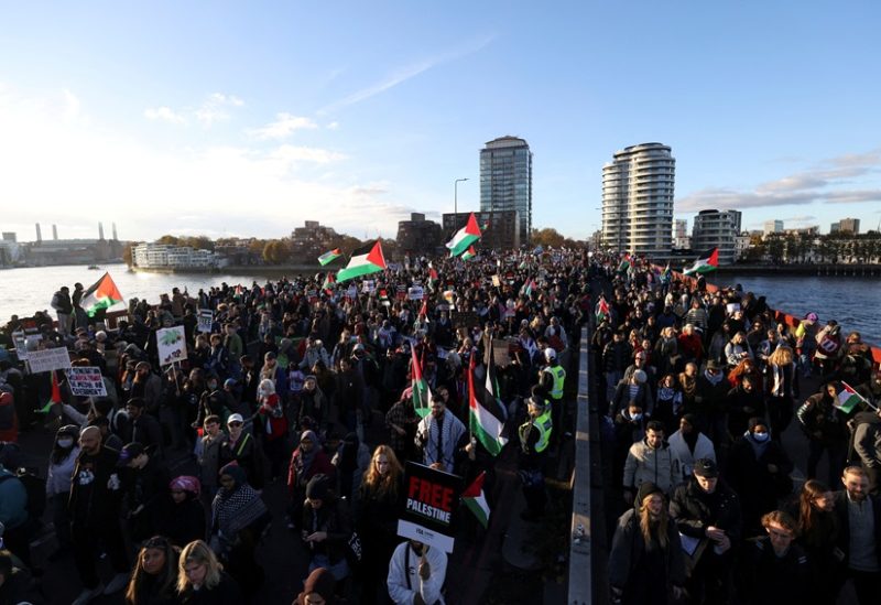 مظاهرات حاشدة في لندن دعماً لغزة