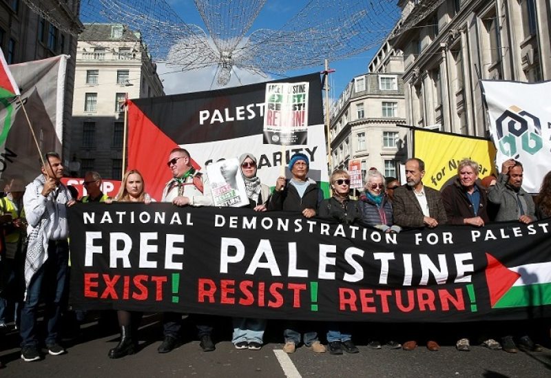 مظاهرات في لندن دعما لفلسطين
