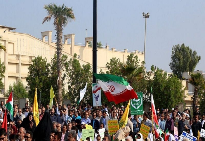 مسيرات في ايران دعماُ لفلسطين