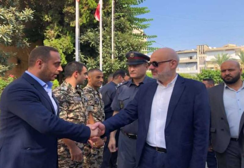 وزير الداخلية بسام مولوي خلال جولته الجنوبية