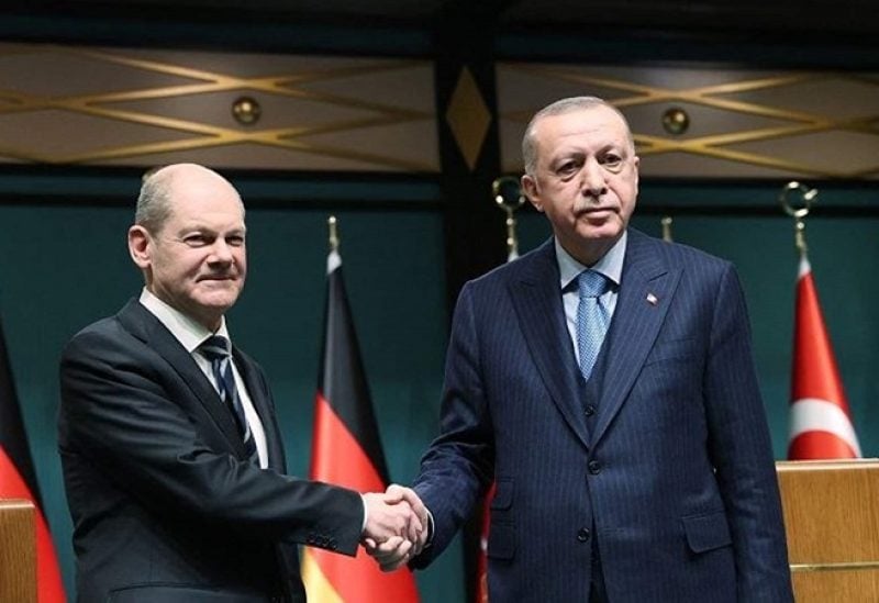 أردوغان والمستشار الألماني أولاف شولتز