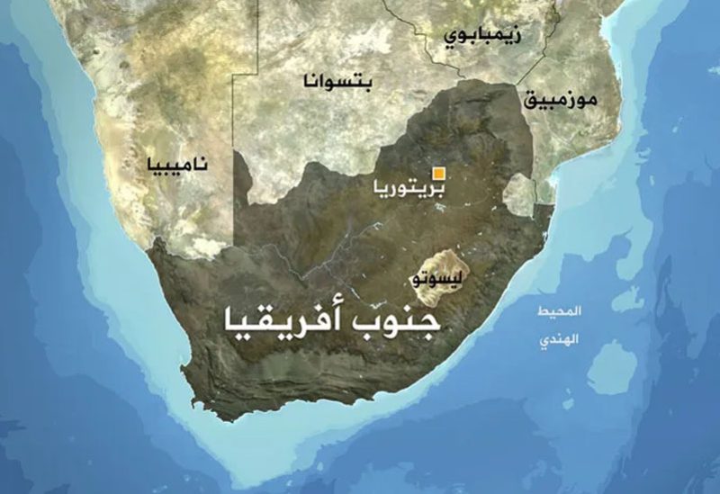 خريطة جنوب إفريقيا