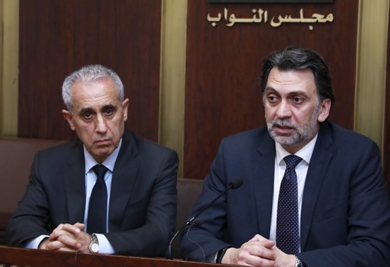 النائب ابراهيم منيمنة والنائب محمد خواجة