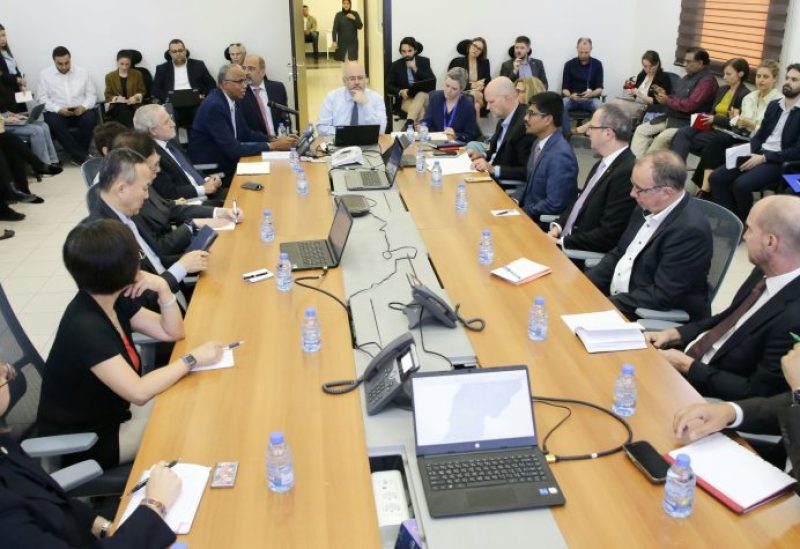 وزير الصحة فراس الأبيض وممثلي الهيئات والمنظمات الأممية والدولية المانحة