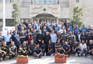محاكاة تتعلق بانهيار ثلجي في بلدة كفرذبيان