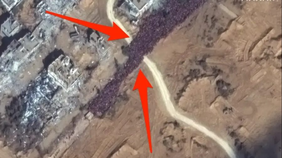 صور الحشود عبر الأقمار الاصطناعية