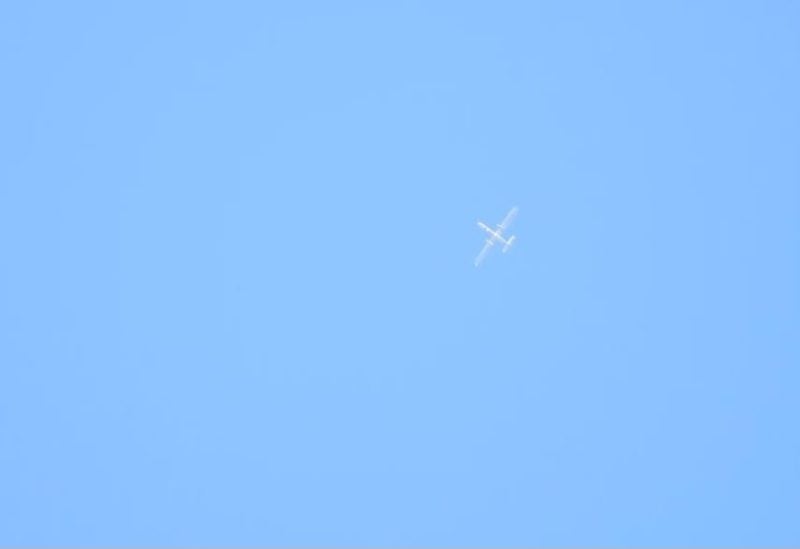 المسيرة الإسرائيلية قبل إسقاطها