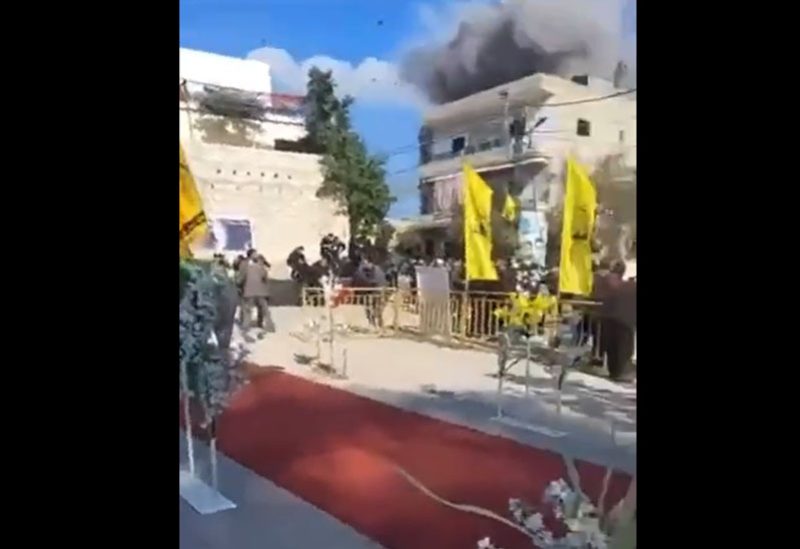 صاروخ إسرائيلي قرب مكان تشييع أحد مقاتلي حزب الله في عيتا الشعب