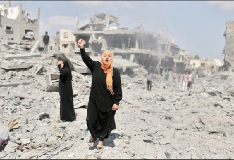 مشاهد من الدمار في غزة
