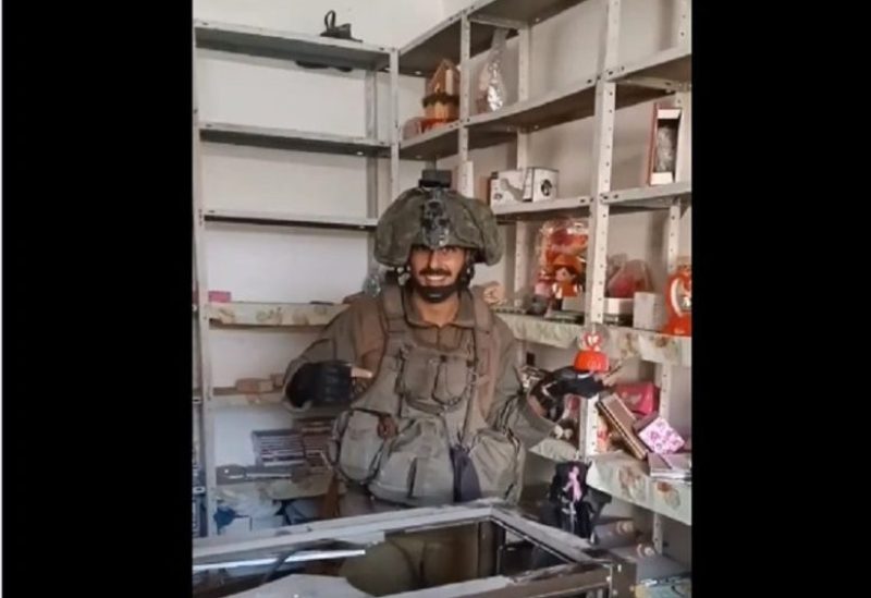 صورة من الفيديو للجندي الإسرائيلي