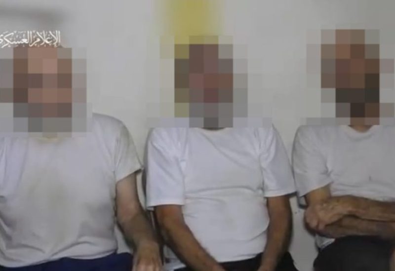 الأسرى الإسرائيليين الثلاثة (من الفيديو)