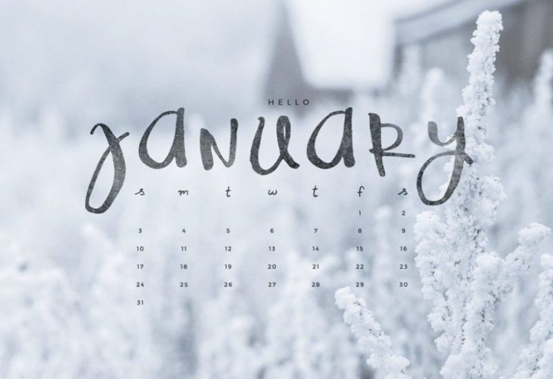 شهر كانون الثاني (january) - تعبيرية