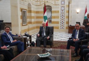لقاء رئيس الحكومة نجيب ميقاتي ووزير الخارجية مع المبعوث الأمريكي آموس هوكشتاين