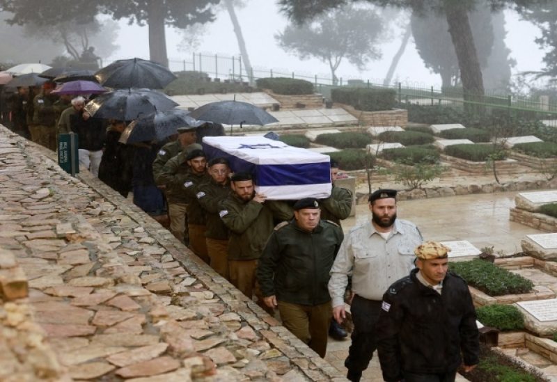 جنازة جندي إسرائيلي قتل في هجوم المغازي
