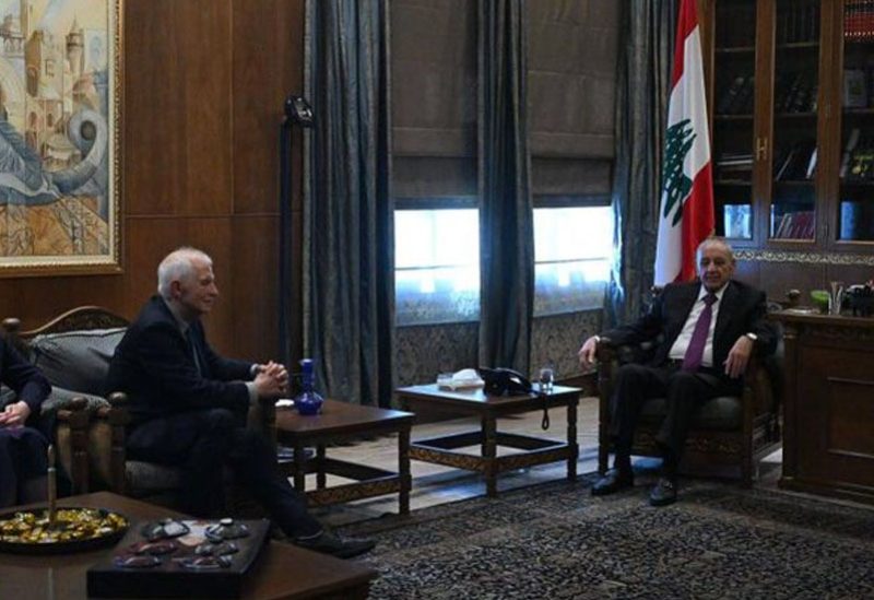 جوزيب بوريل ونبيه بري