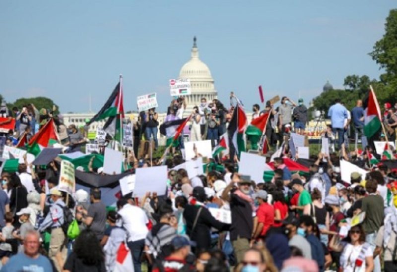 مظاهرات حاشدة في أمريكا دعما لفلسطين وتنديدا بانتهاكات إسرائيل